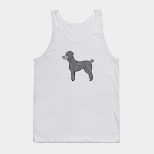 Poodle Ink Art - cool pet dog design - light colors Tank Top